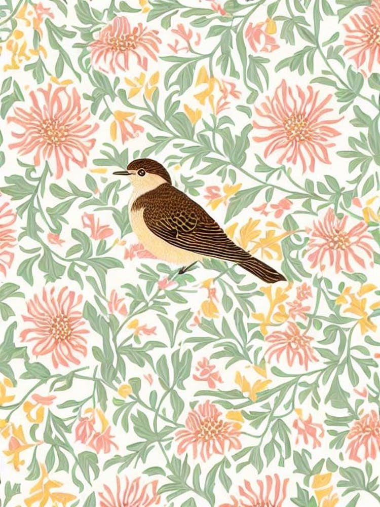 Dipper 2 William Morris Style Bird