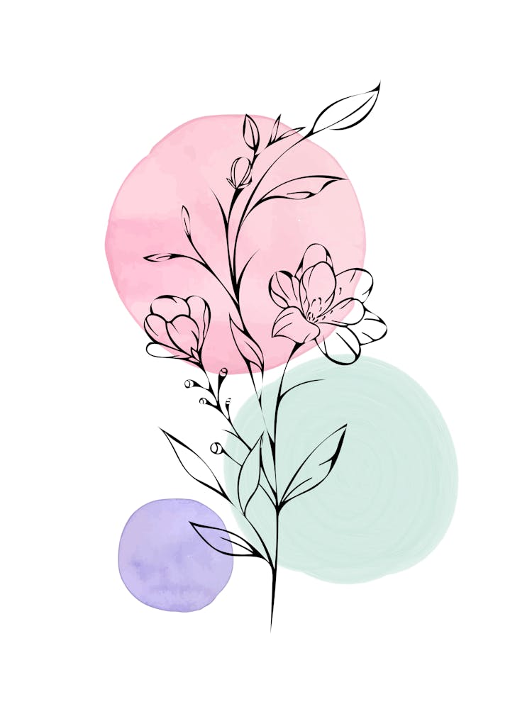 Watercolor Flowers 9