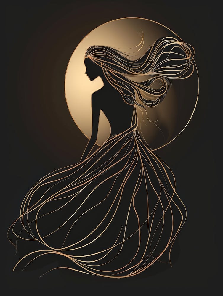 Woman In The Moonlight