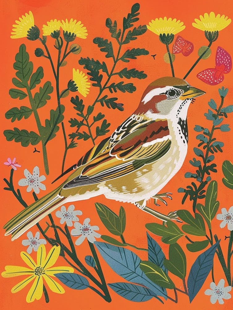 Spring Birds Sparrow 3