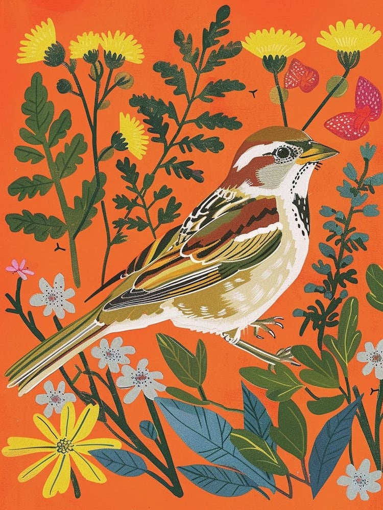 Spring Birds Sparrow 3