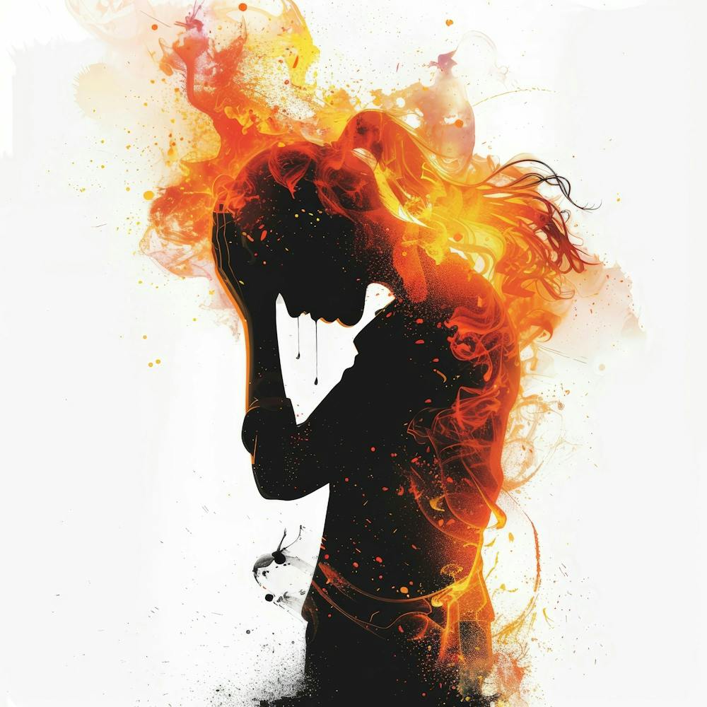 Woman In Flames 2