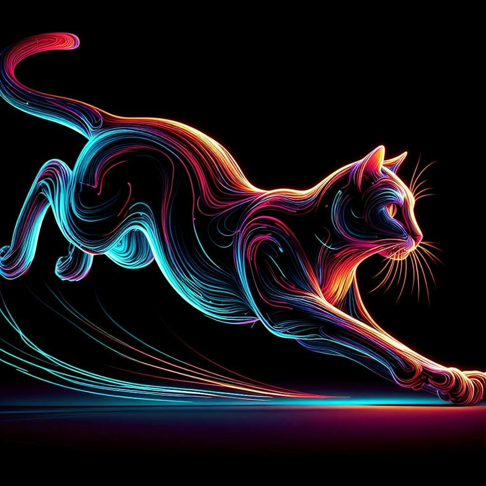 Neon Cat 1