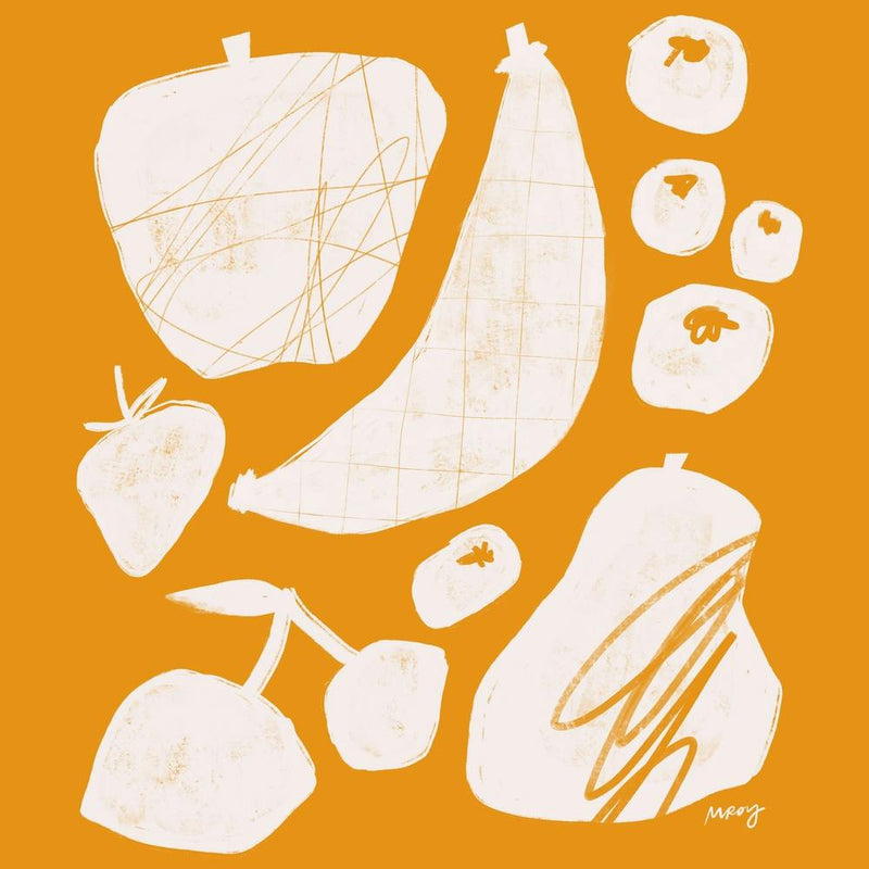 Abstract Fruit Yellow Square