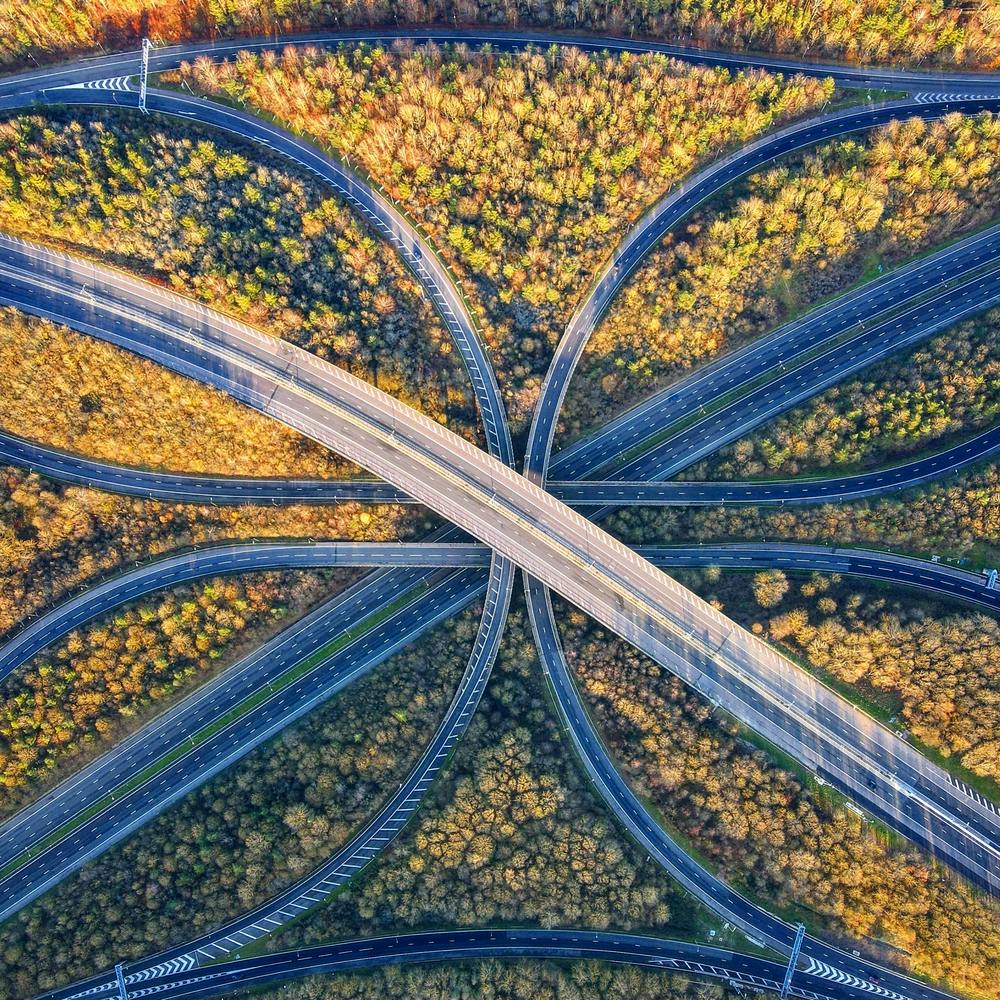 Spaghetti Junction M25, London 1