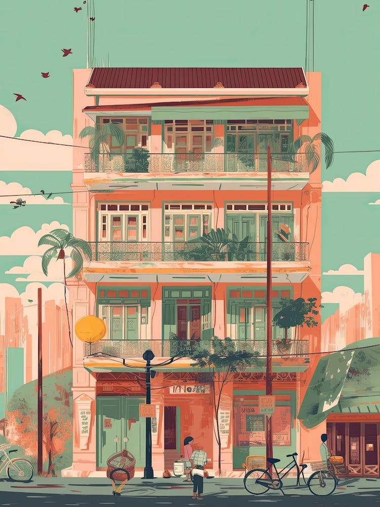 Ho Chi Minh City Vietnam Illustration 2