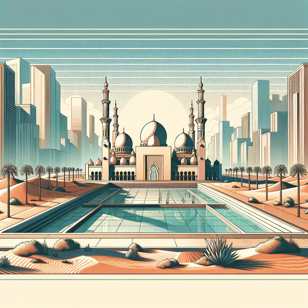 Oasis In City Canvas 2d V2