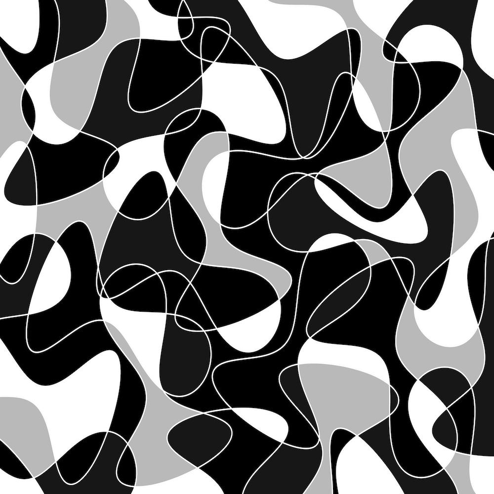 Abstract Black And White Pattern 3