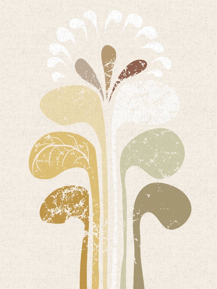 Abstract Paper Cut Composition Butter Yellow 5