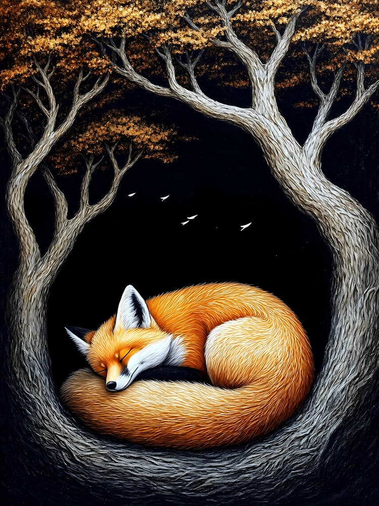 Fox In A Tree
