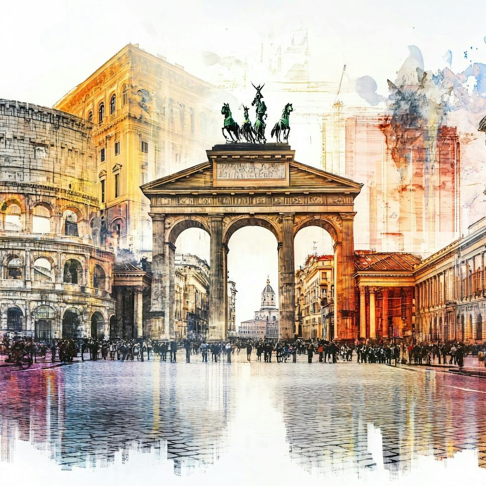 Watercolor Of Berlin