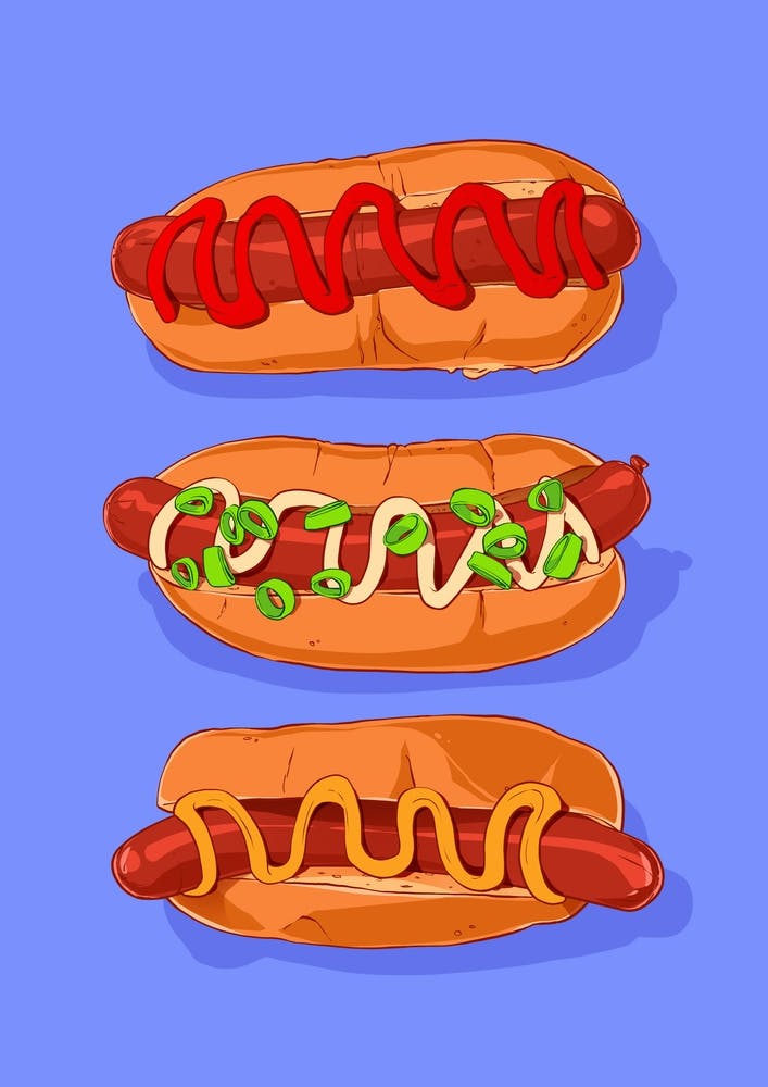 Hotdog Blue
