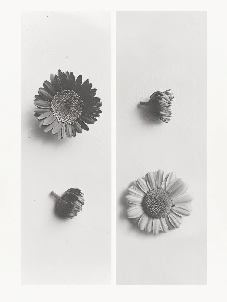 Gerbera Flower Photo Collage 4