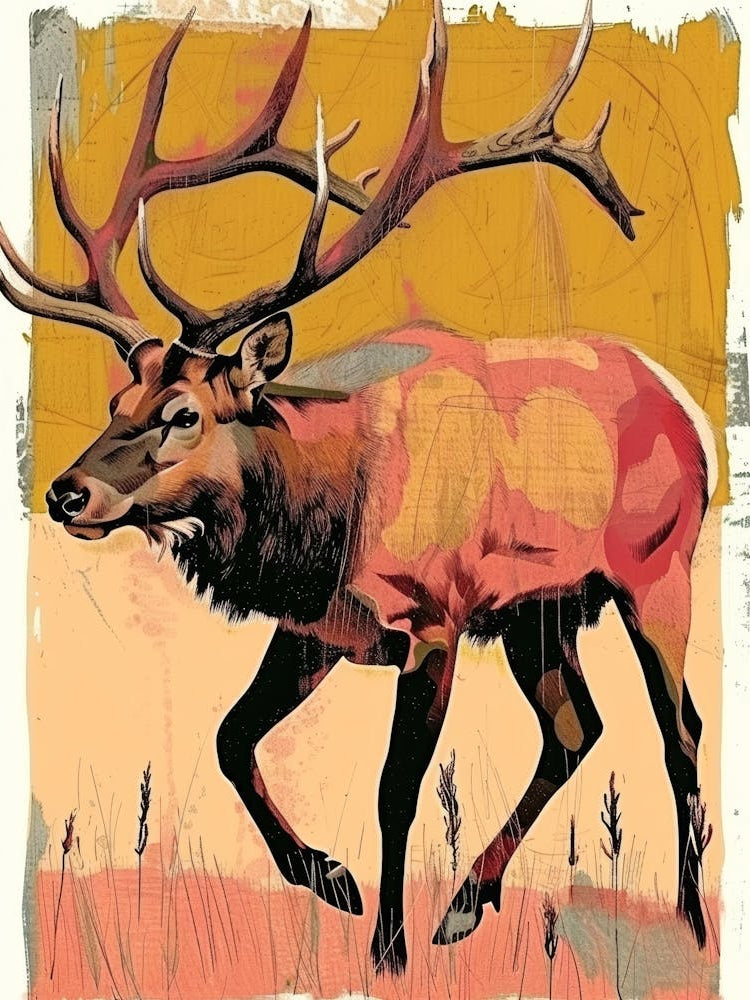 Elk Illustration 2