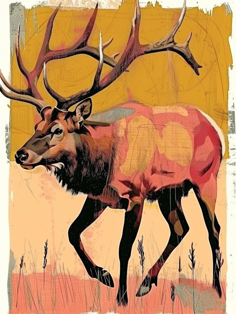 Elk Illustration 2