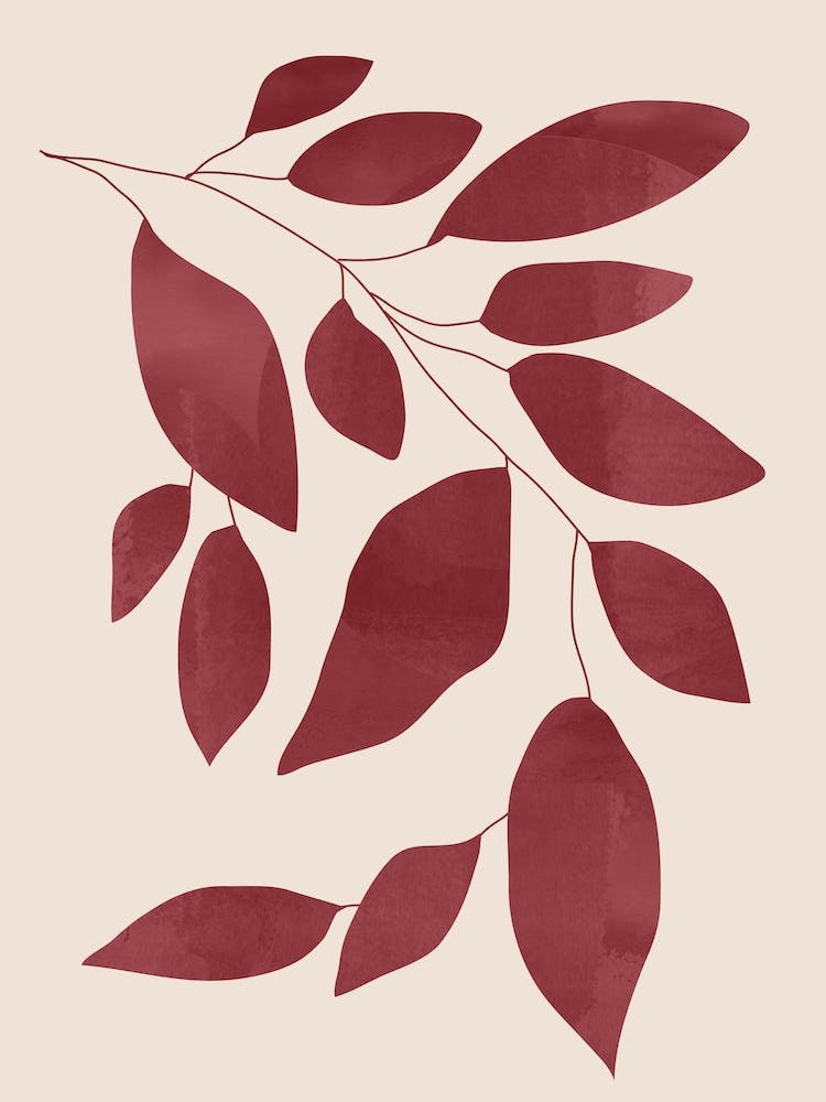 Art Abstrait Plante Minimaliste 143