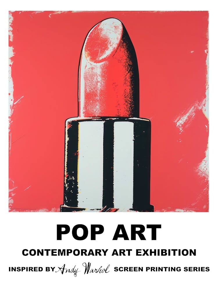 Poster Lippenstift Pop Art 1