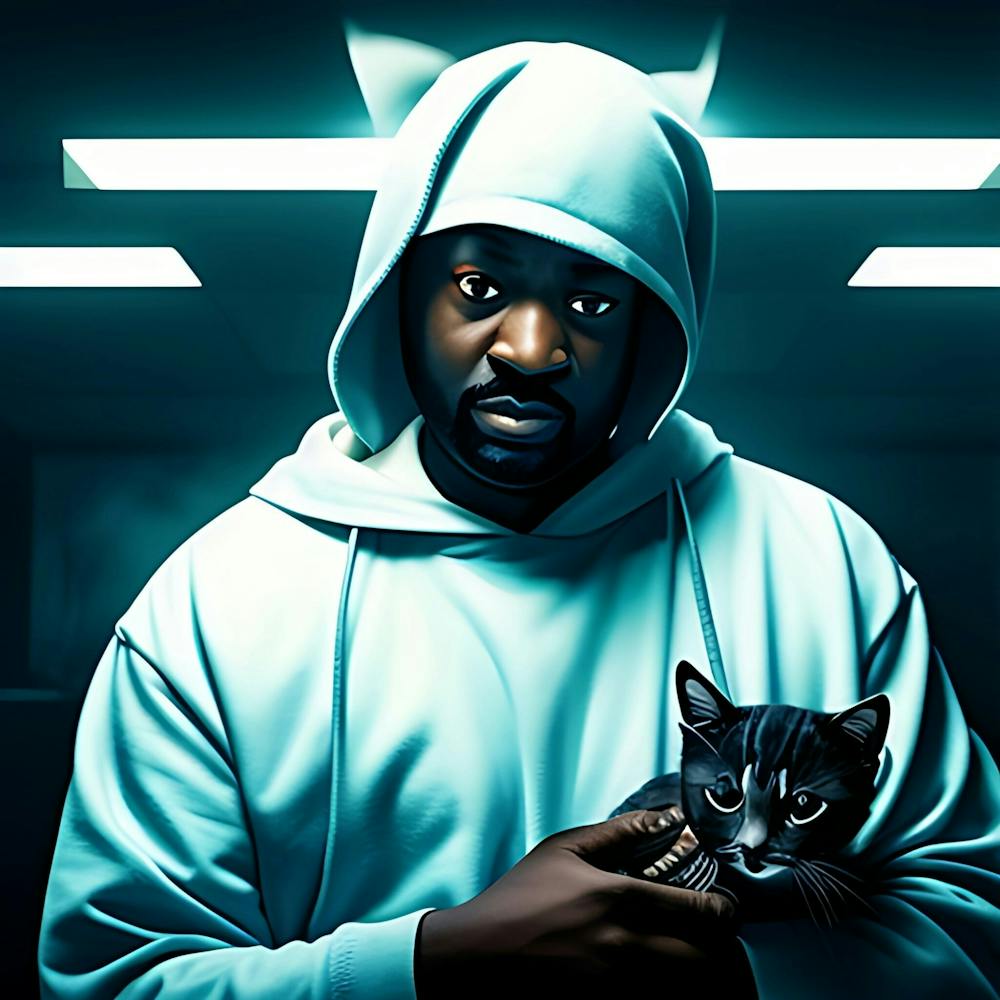 Ghostface Killah Holding A Cat