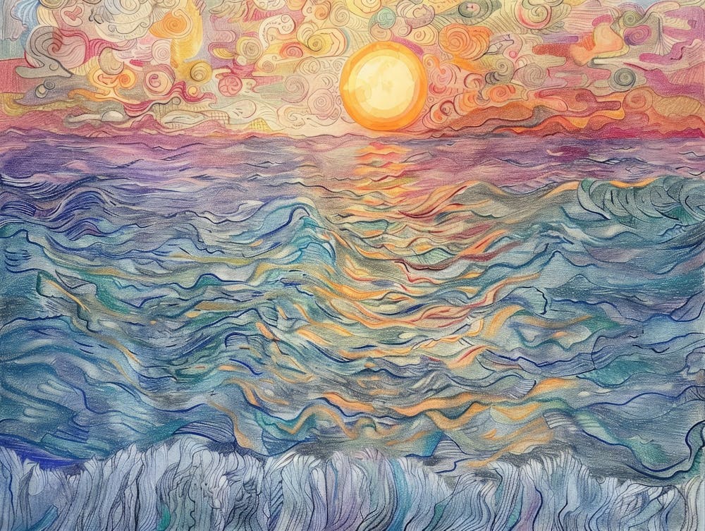 Sunset Over The Ocean 67