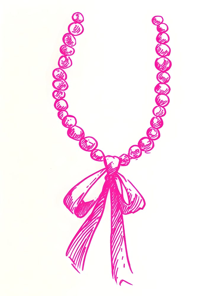Pink Pearl Necklace 1