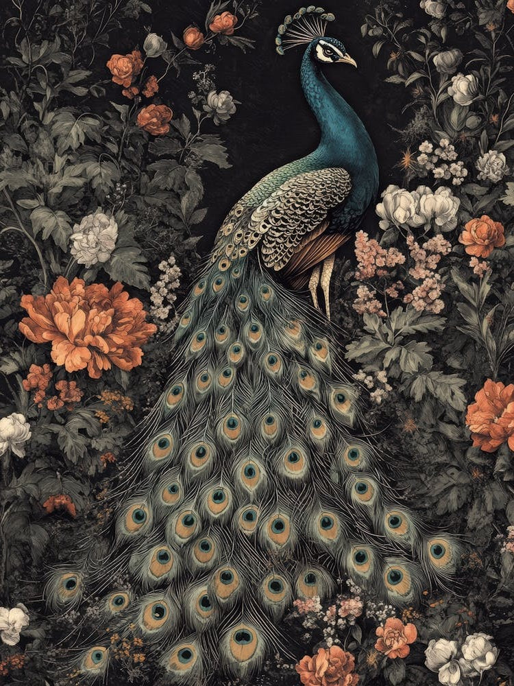 Peacock In The Garden 2