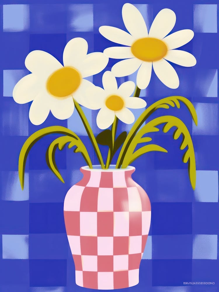 Wild Flowers Blue Tones In Vase 5