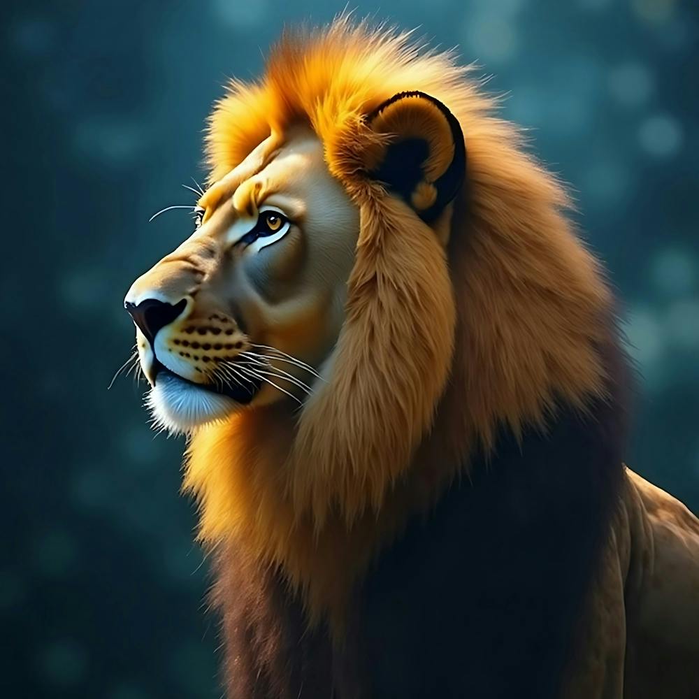 Lion Peinture Numérique 2