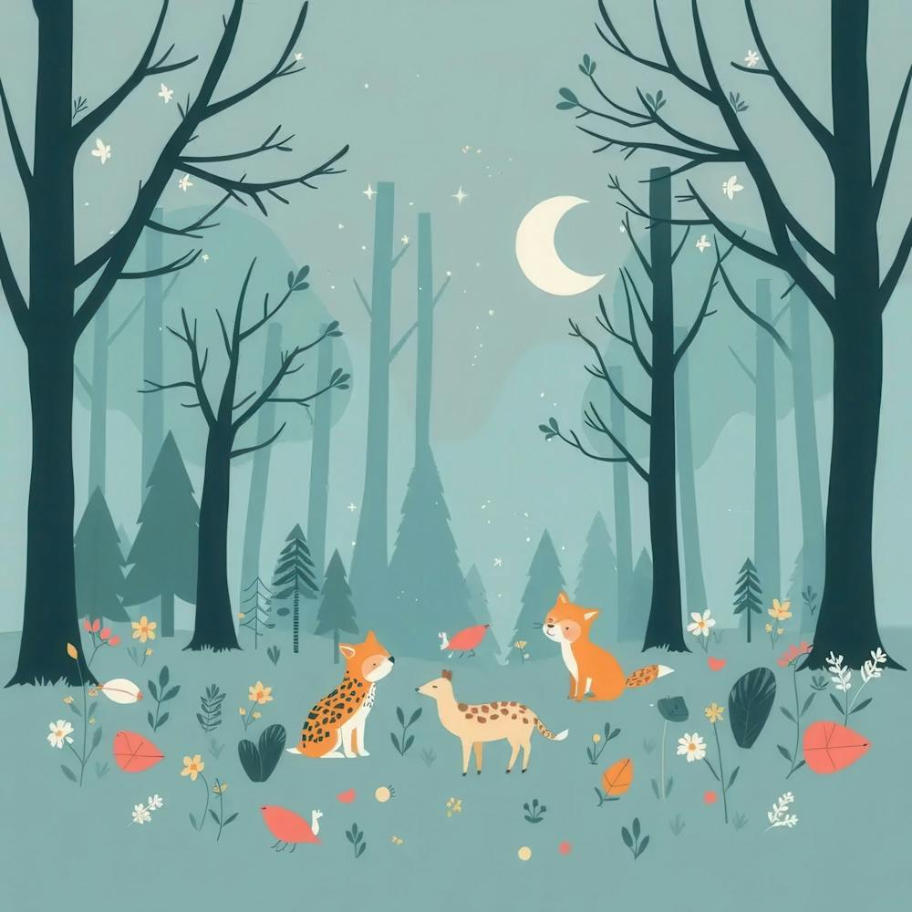 Foxes In The Forest