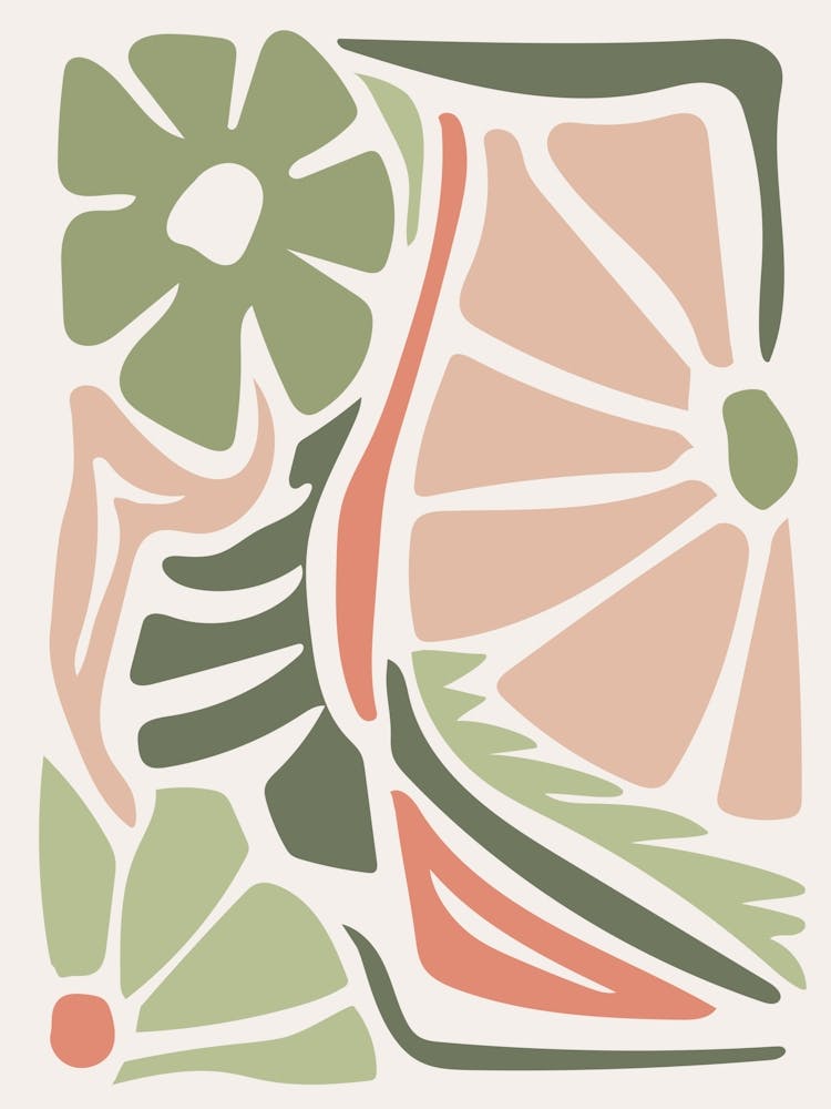 Abstract Pastel Floral