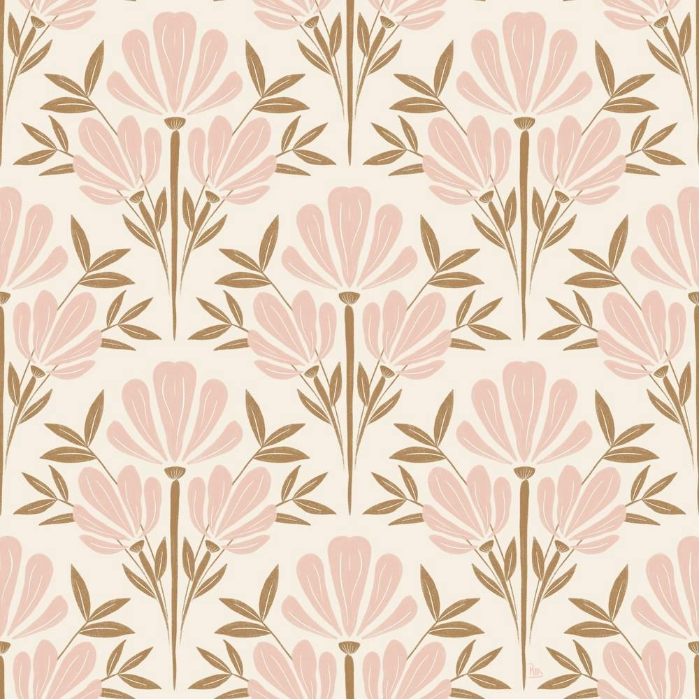 Scallop Botanical Pastel Color