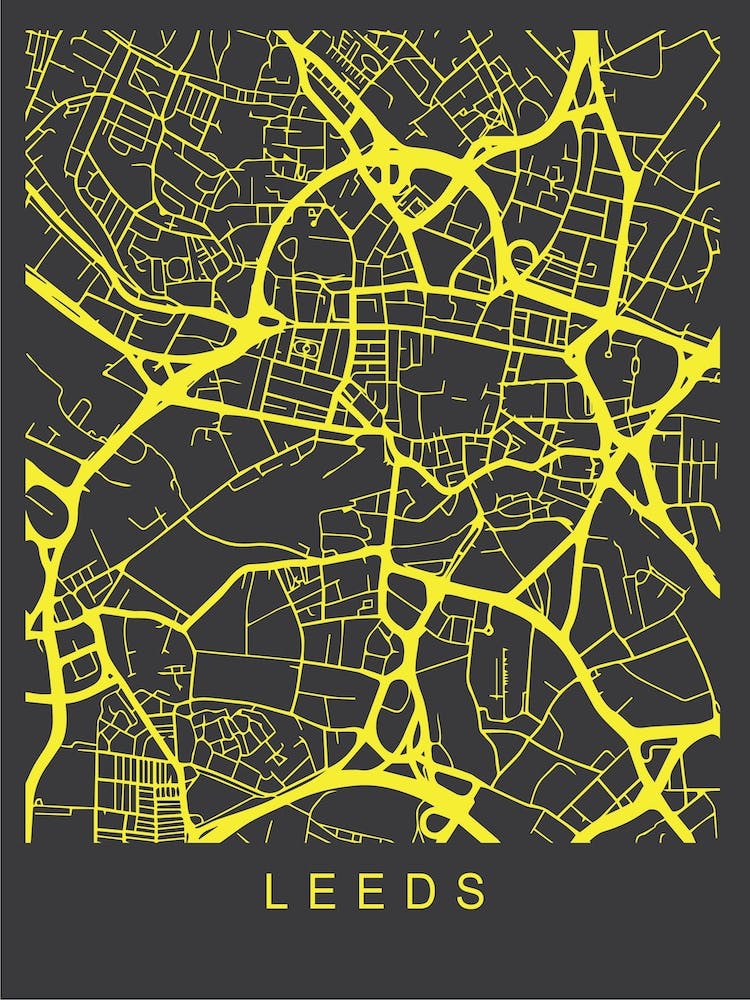 Leeds Map Neon