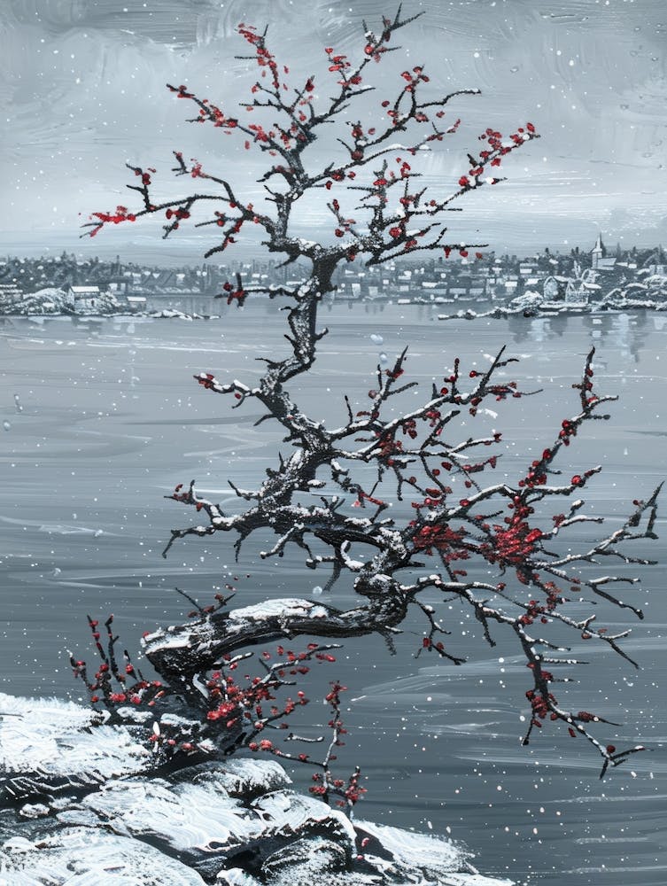 Tree In Snow