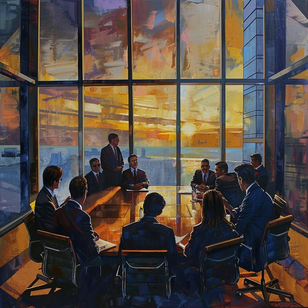 Meeting At Sunset