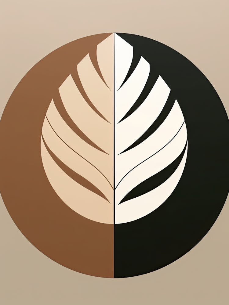 Leaf In A Circle, Boho Decor