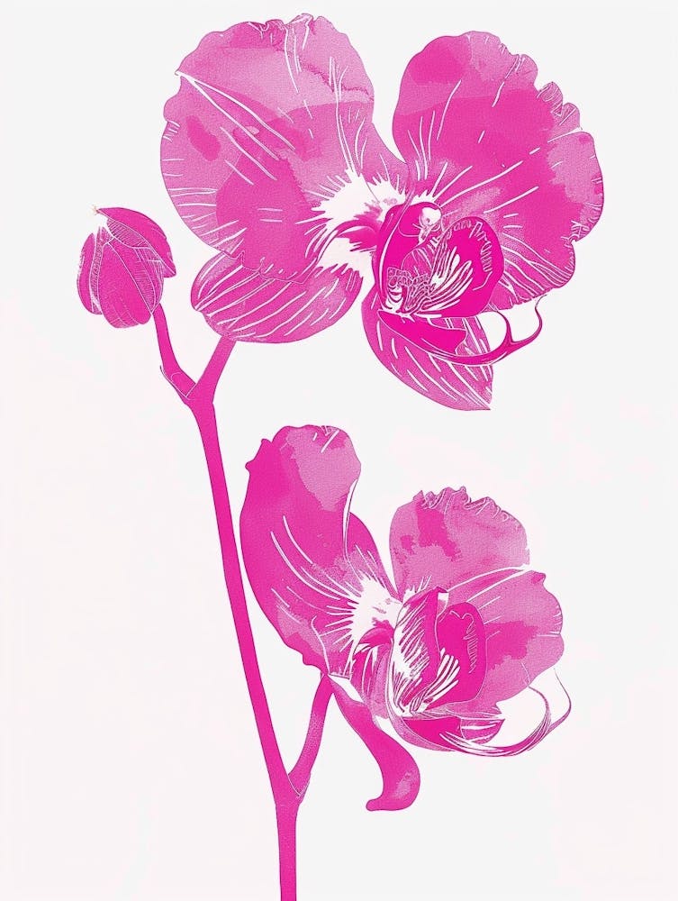 Hot Pink Orchid 4