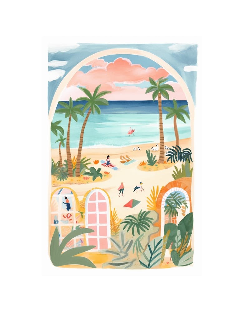 Window Beach Watercolour