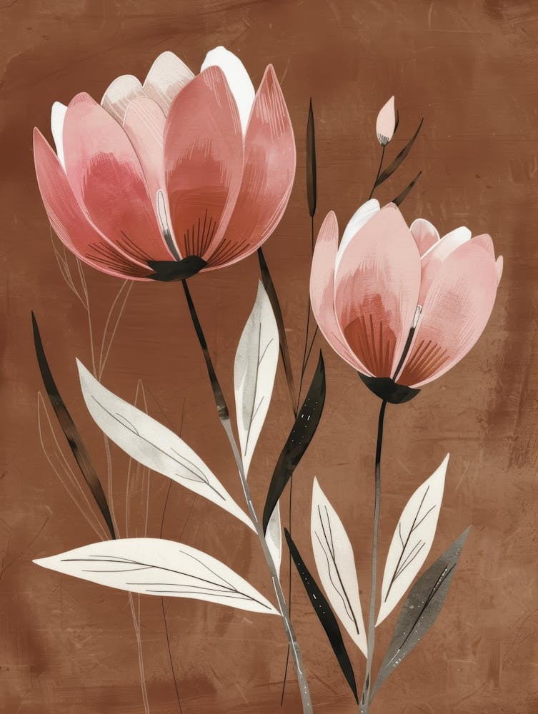 Pink Tulips Canvas Print 1