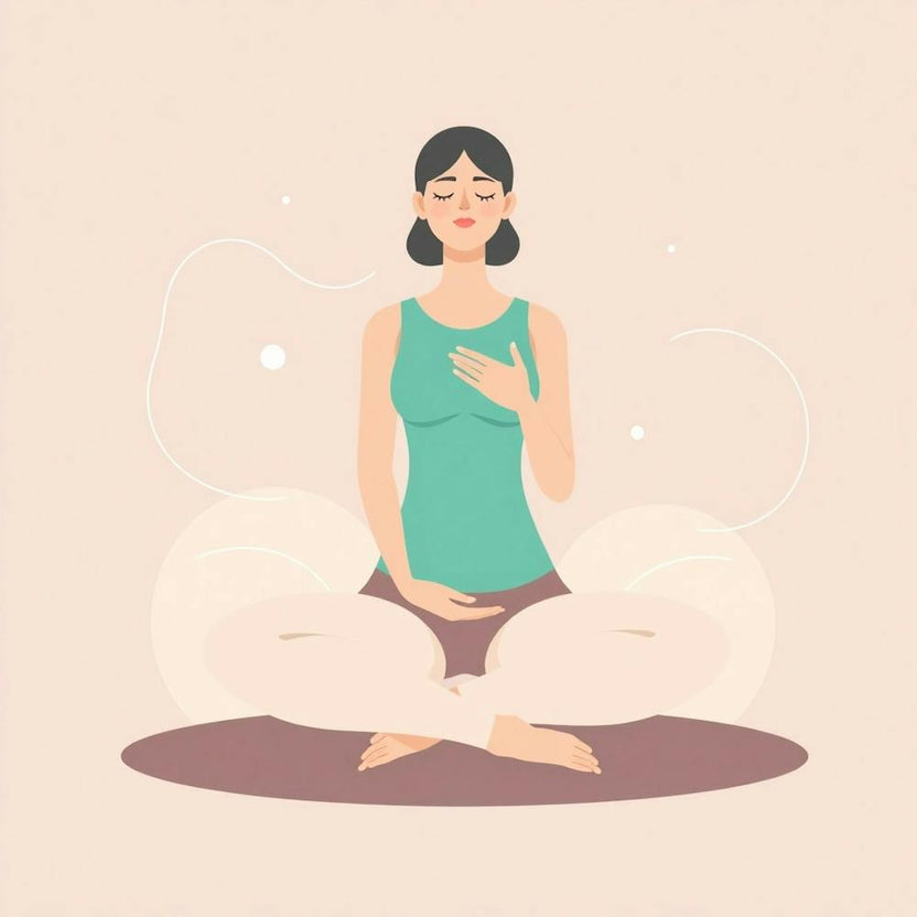 Woman Meditating 2-Breathing
