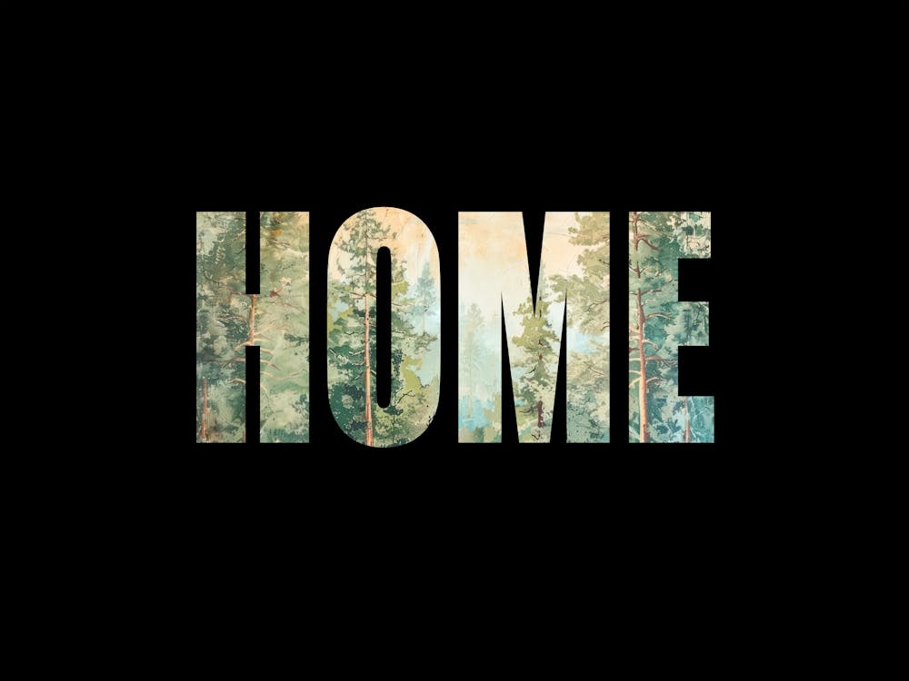 Home Poster Landscape Forest Illustration 6