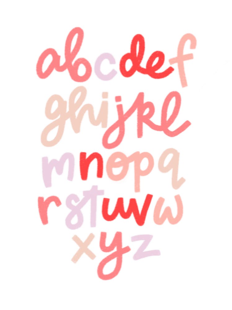 Alphabet-Schriftzug 4