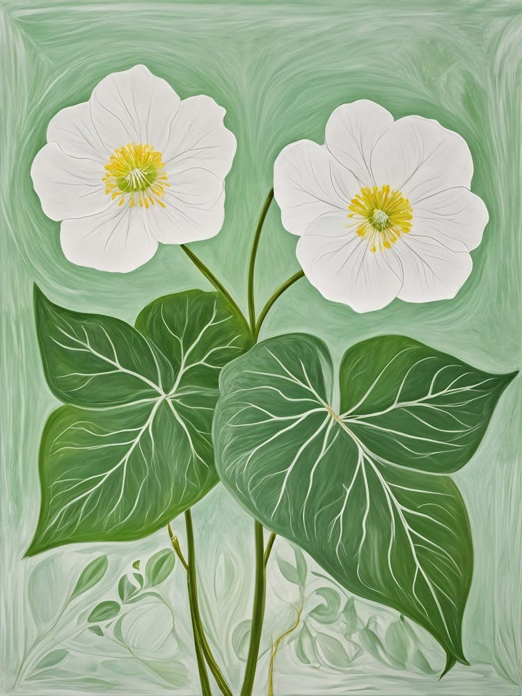 Twin White Flowers