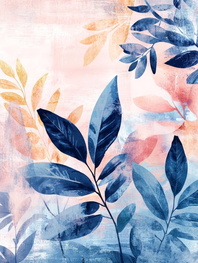 Abstract Leaves Canvas Print 10