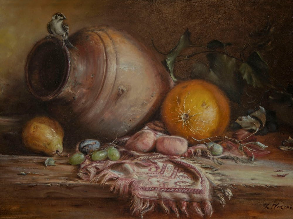 Still life with melon
