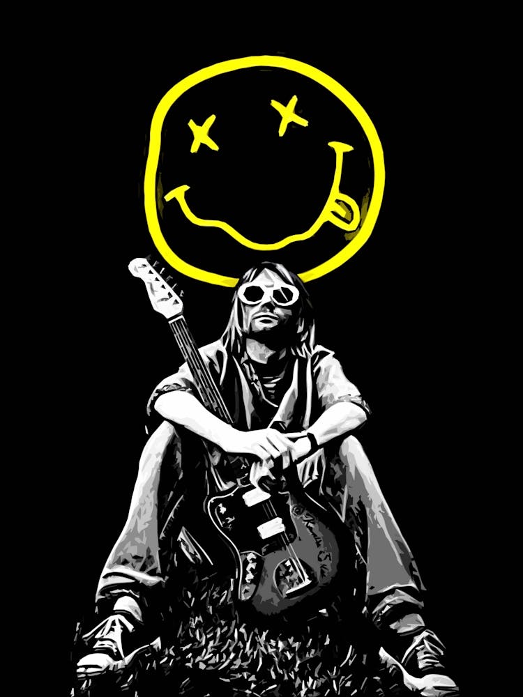 Smiley Face nirvana kurt cobain 1