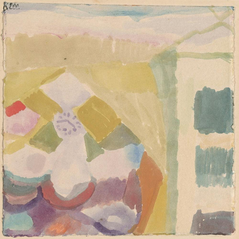 Interior With The Clock) (1913), Paul Klee