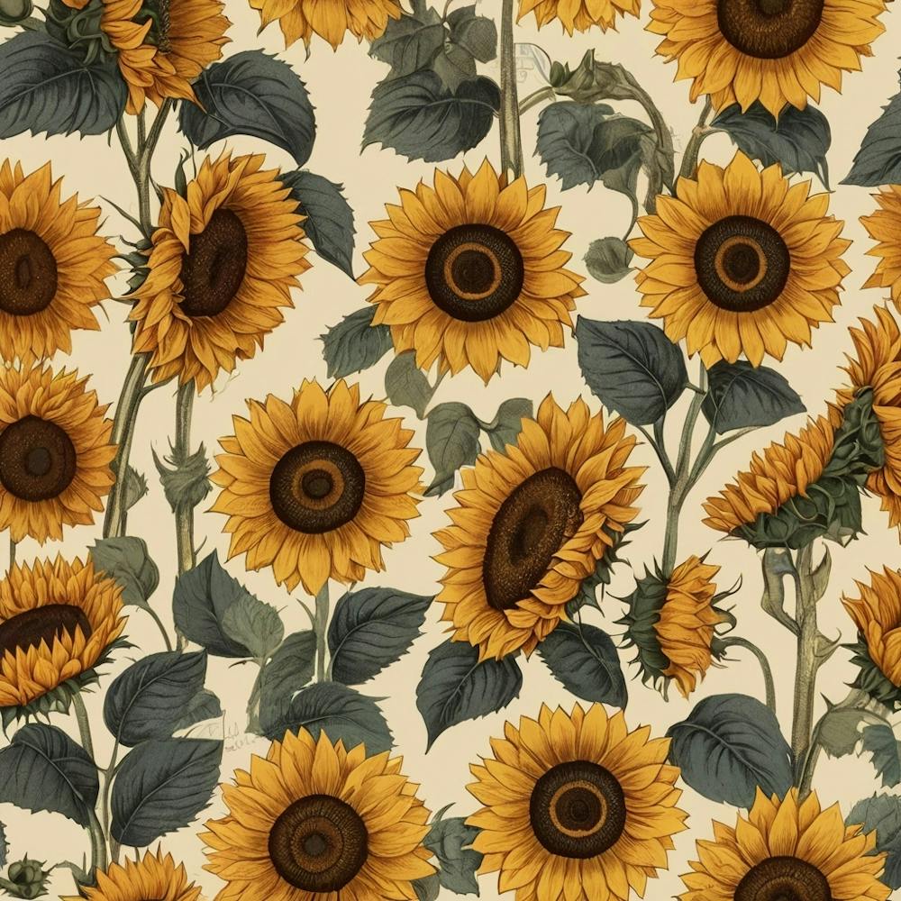 Default Default Retro Vintage Sunflower For Defferent Seasons 0