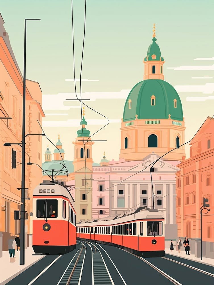 Austria 5 Travel Illustration