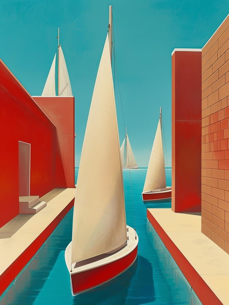 Sailboats In The Harbor 6