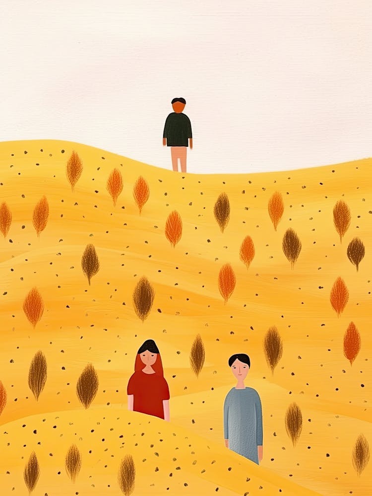Tuscany, Tiny People And Illustration 1
