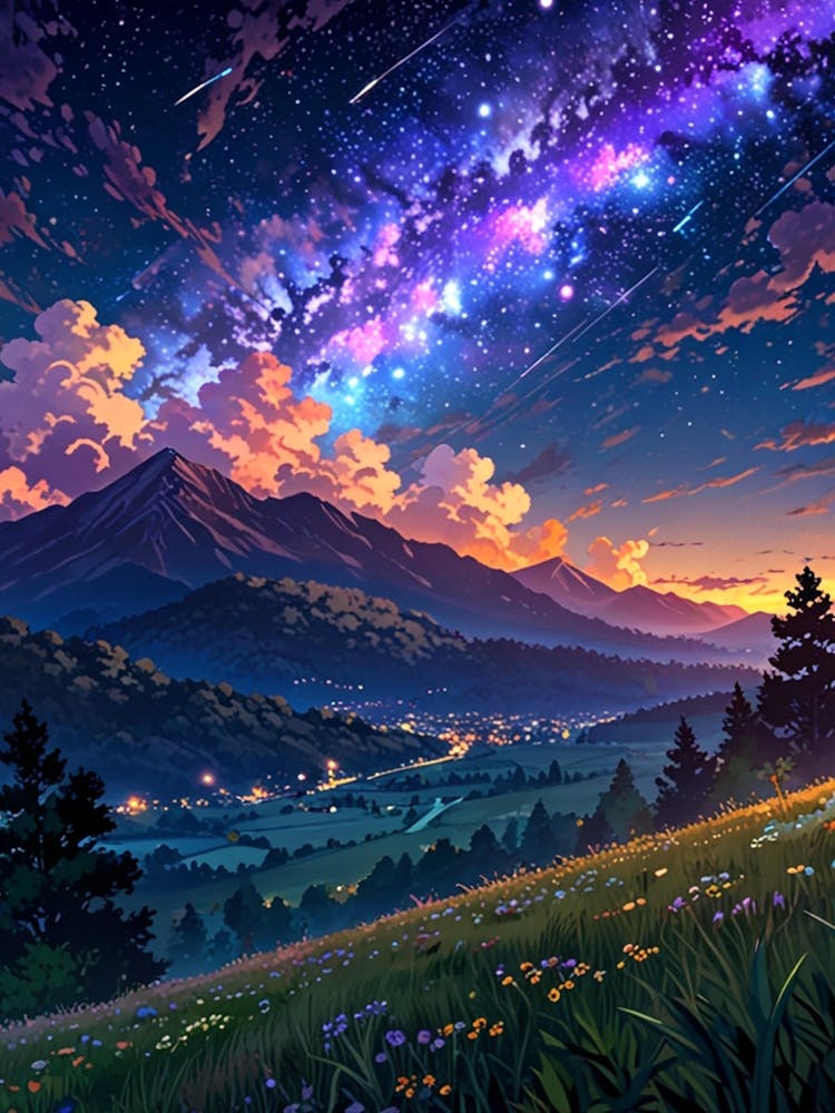 Night Sky Anime aesthetic 27